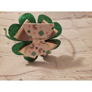 𝅺NWT Claire's St. Patrick's Day Shamrock Green Sequin Headband